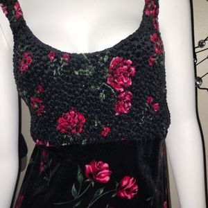 Up Front Velvet Dress